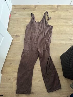 Free People Brown Utility Jumpsuit